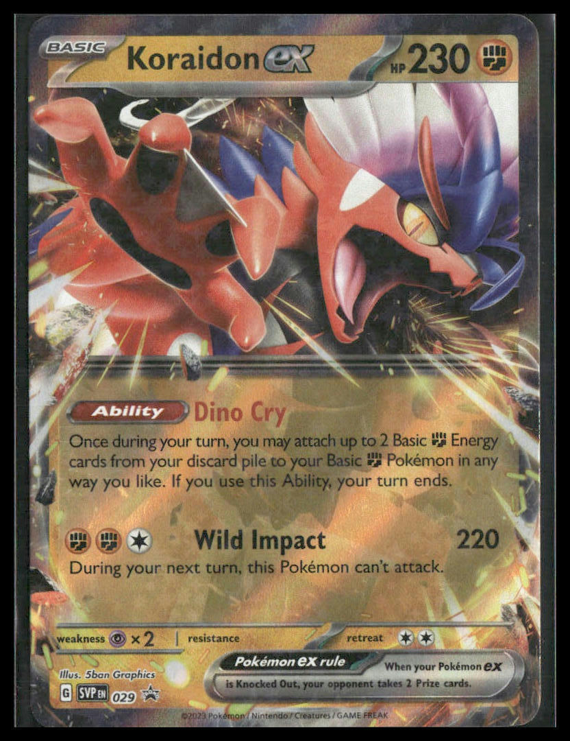 コライドンex rr 140枚 KORAIDON Koraidon ex RR 050/078 sv1S Pokemon Card Pokémon Scarlet and