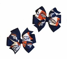 Denver Broncos Toddler Hair Bow Set