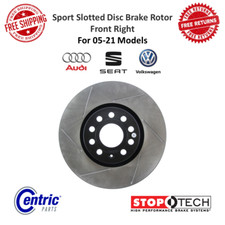 StopTech Sport Slotted Disc Brake Rotor Front Right For Audi A3 Quattro, VW Golf
