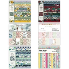 12PC Flower Paper Pad Scrapbooking Card Making Journal Album DIY Cardstock Paper