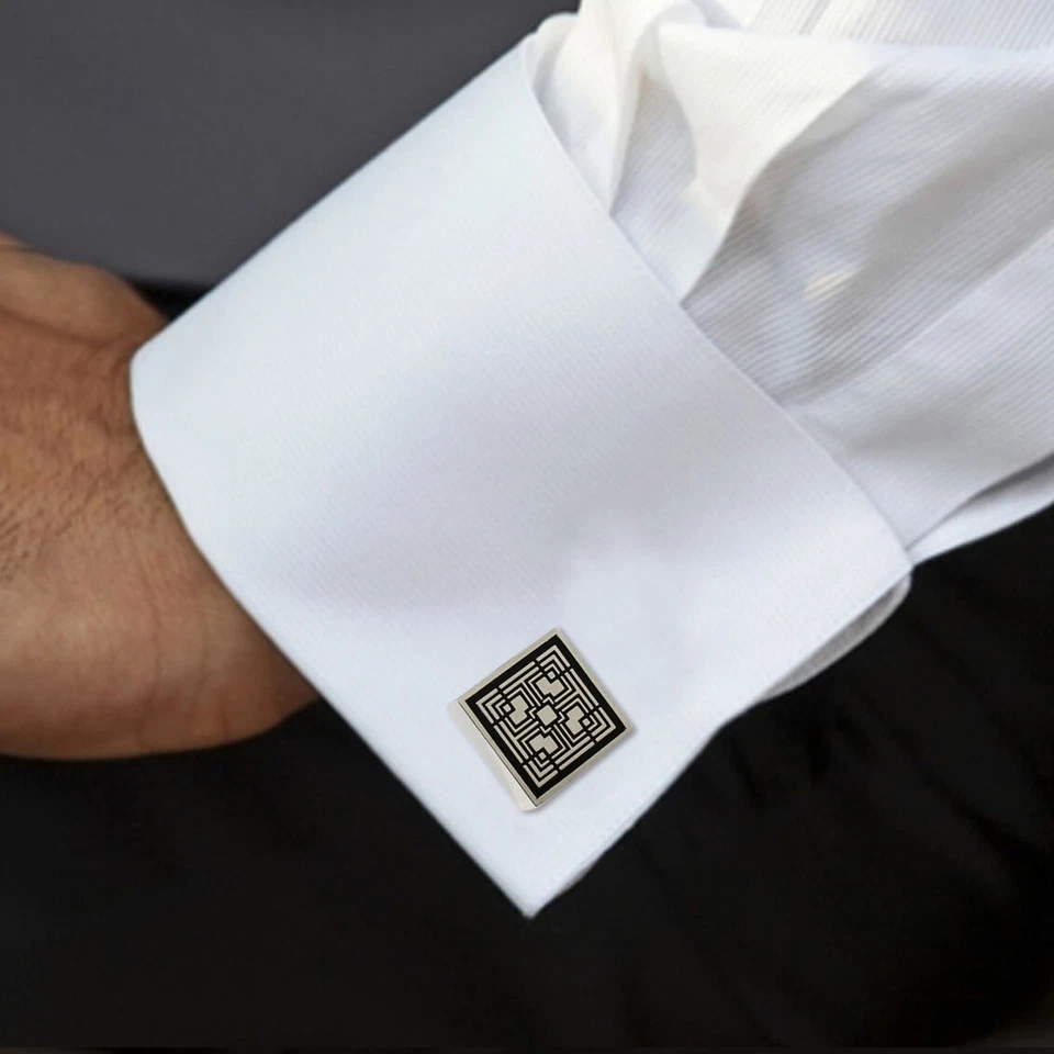 ACME Studio FRANK LLOYD WRIGHT «Storer» эмали запонки новый - Изображение 2 из 3