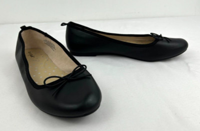Cat & Jack Black, Slip-on, Ballet Flat Shoes, Non- marking, Girl's Size 5