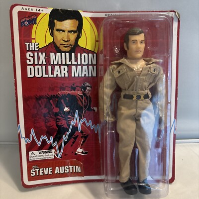 Six Million Dollar Man Col. Steve Austin Action Figure 2012 in Org Packaging