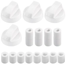 2024 Upgrade Universal White Control Knobs 4-Pack with Replacement for 12 Ada...