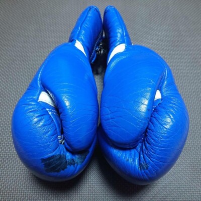Winning Boxing Gloves 8oz Blue MS-200 Japan In Stock Used | eBay