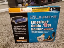 LINKSYS EtherFast Cable DSL Router with 4-Port Switch BEFSR41 Wired LOT