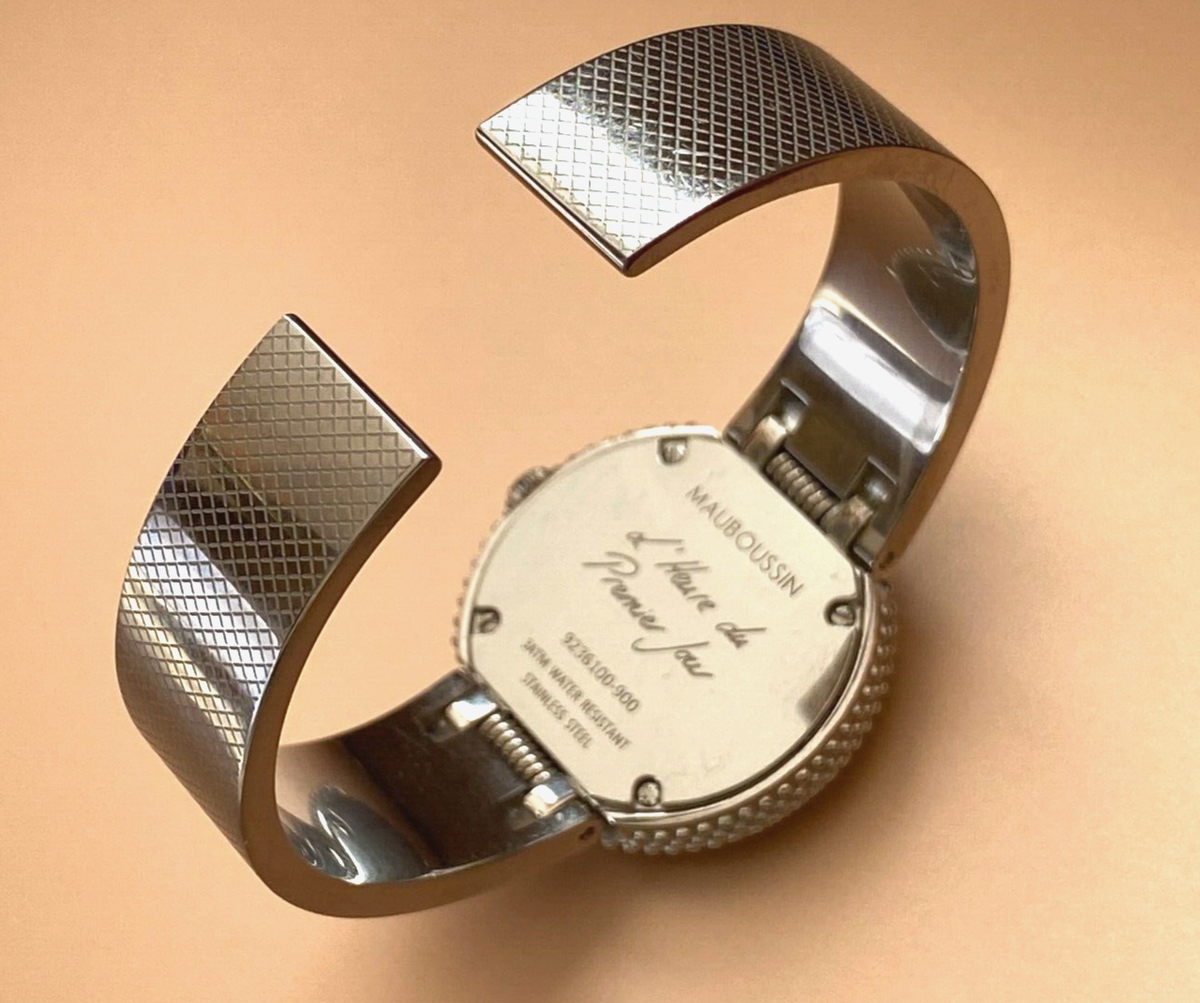 Rare Beautiful Mauboussin MOP Ladies Bracelet Premier Jour Quartz 