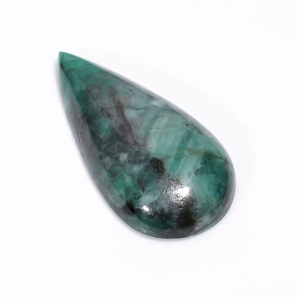 42.10 CT 40X20X8 MM, Green EMRALD PAIR SHAPE CABOCHON FOR MAKING LAXURY ITEMS - Image 2 of 3