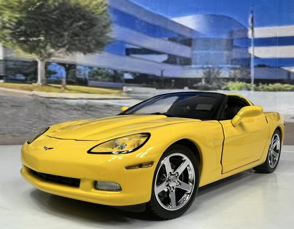 Franklin Mint 2006 Corvette C6 Coupe Velocity Yellow 1:24 - RARE
