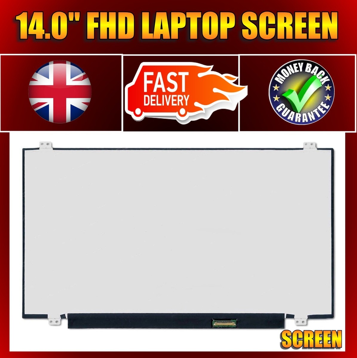 NT140WHM-N44 V8.0 *NO TABS* LCD Screen Panel HD 1366x768 Display 14 In - Foto 5
