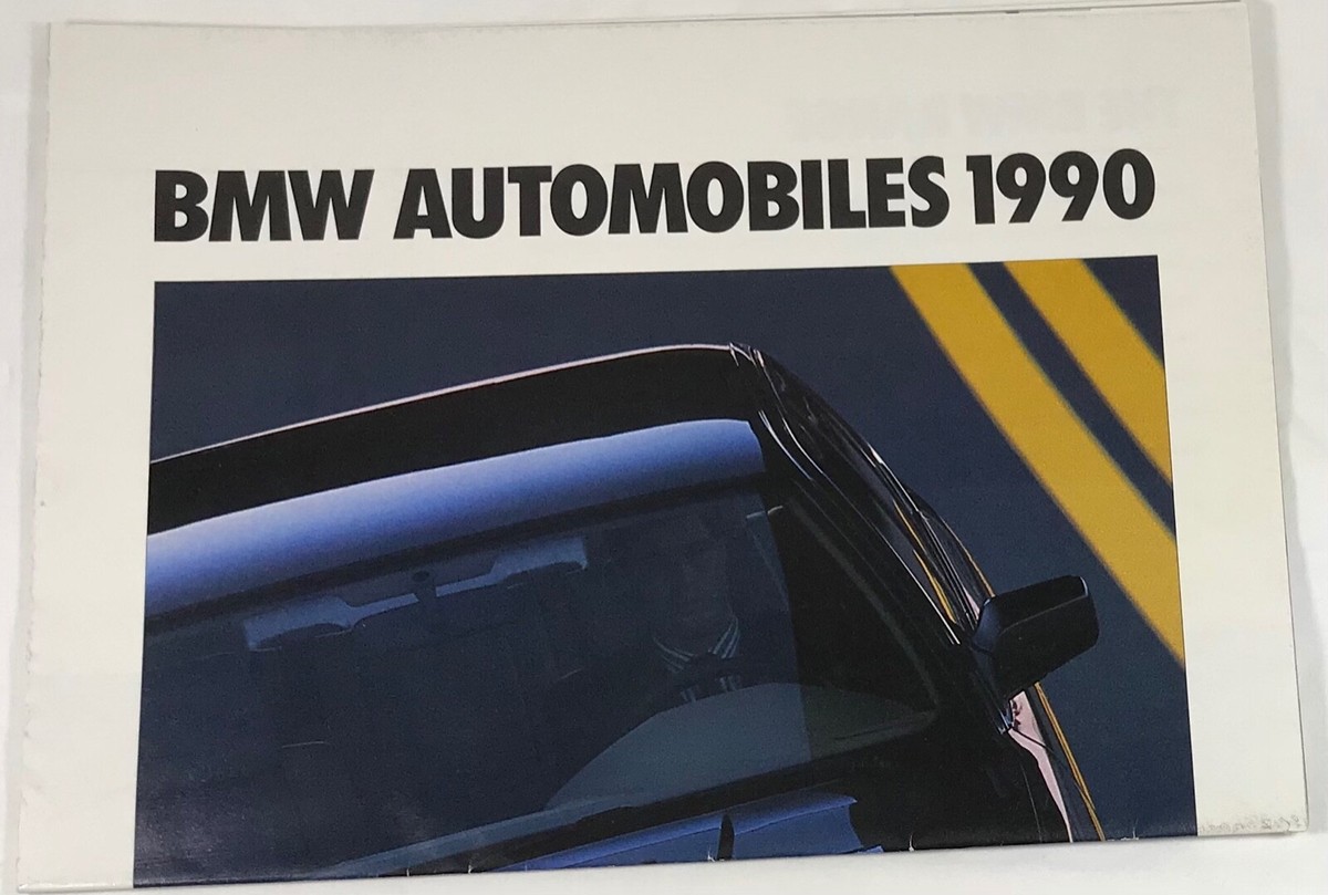 1990 BMW Automobiles Sales Brochure Literature and The BMW Store