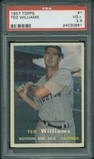 1957 Topps 1 Ted Williams PSA 3.5 Boston Red Sox (0961)