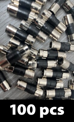 100pcs PPC EX6 Coaxial Cable RG6 Compression Fittings