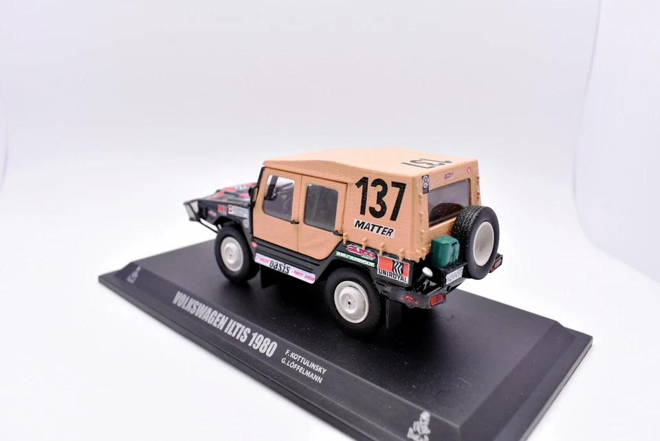 Modellino auto rally scala 1:43 vw Iltis diecast modellismo statico collezione - Immagine 3 di 3