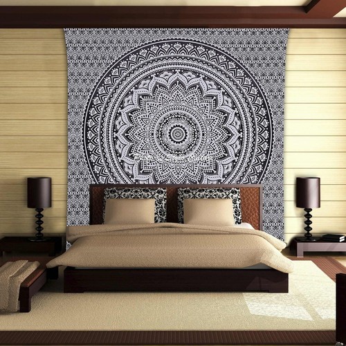 Indian Tapestry Wall Hanging Mandala Twin Hippie Bedspread Bohemian Decor Throw - Picture 10 of 25
