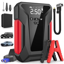 Jump Starter with Air Compressor,4000A Portable Car Battery Jump Starter 10L...