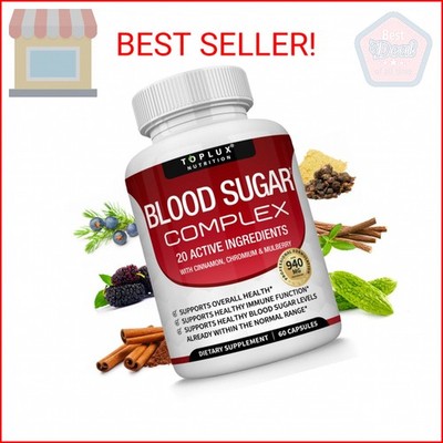 Blood Sugar Complex Supplement - Supports Healthy Blood Sugar Levels Already Wit