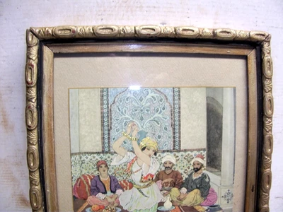 Cadre XIXème en bois doré 27 X 19,8 cm Feuil 24 X 16,8 cm + verre ancien - Photo 1/4