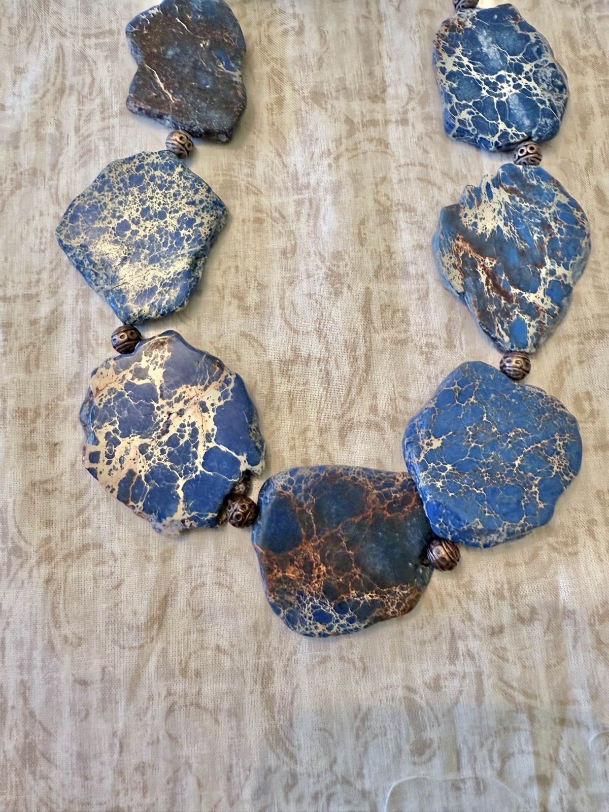 Stunning Impression Jasper Statement Necklace - image 1