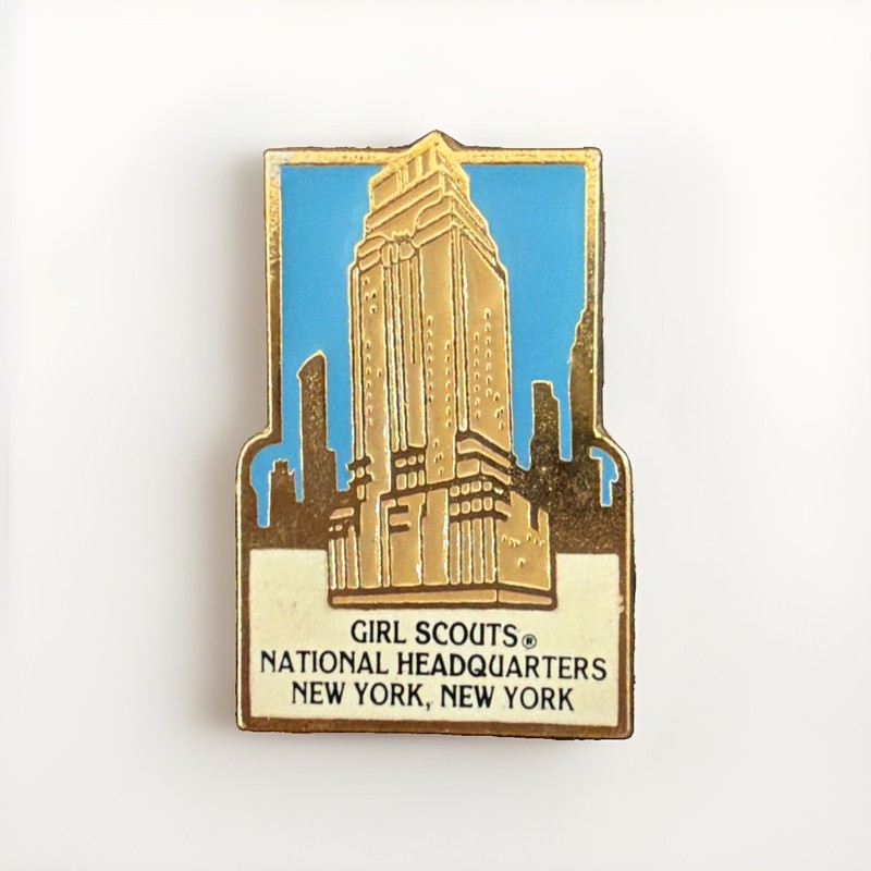 Girl Scouts National Headquarters New York New York Vintage Lapel Pin