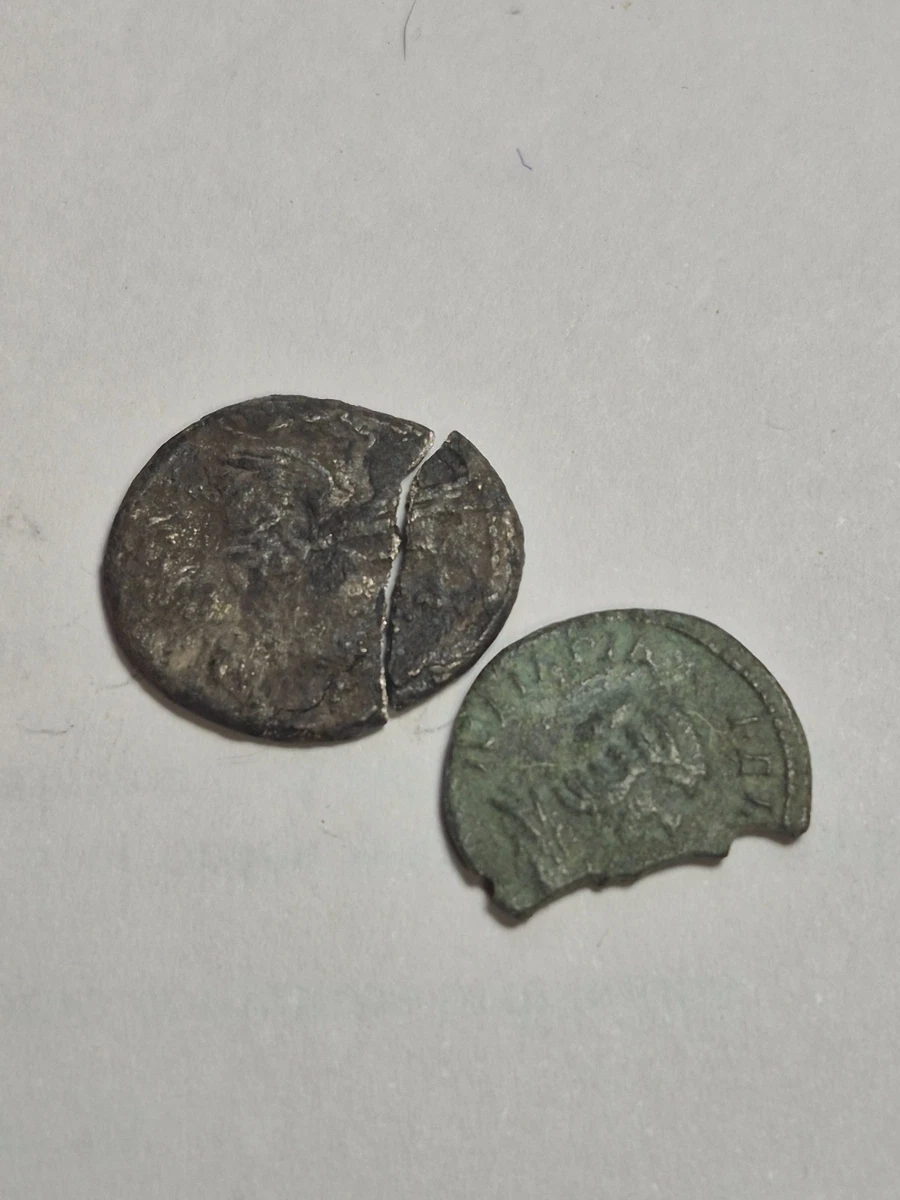 NT/ 2 DENARIOS FRAGMENTADOS REPUBLICA Y JULIA DOMNA (A1745)