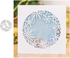 Christmas Snowflake Frames Metal Cutting Dies Stencils Die Cut for DIY Scrapb...