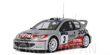 OttOmobile 1/18 Peugeot 206 WRC Tour de Corse Rally 2002 #3 OTM1085 JDM