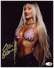 Izzi Dame Signed 8x10 Photo Pro Wrestling WWE Autographed Zobie COA #4