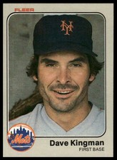 1983 Fleer #548 Dave Kingman NRMT+