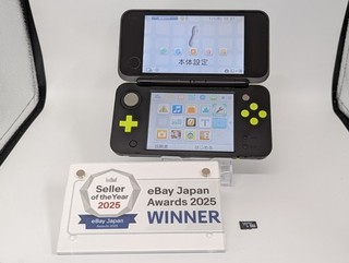 B2802 Nintendo new 2DS console LL XL Lime x Black Japan w/memory 4GB x