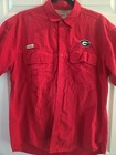 Chilliwear Red Mens Medium  Button Up Georgia Bulldogs  Fish Shirt UGA — photo 1