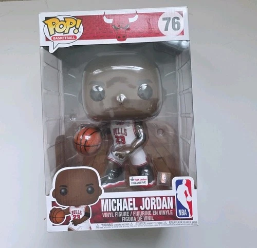 Funko Pop NBA Michael Jordan White Jersey 10 inch #76 Foot Locker Exclusive