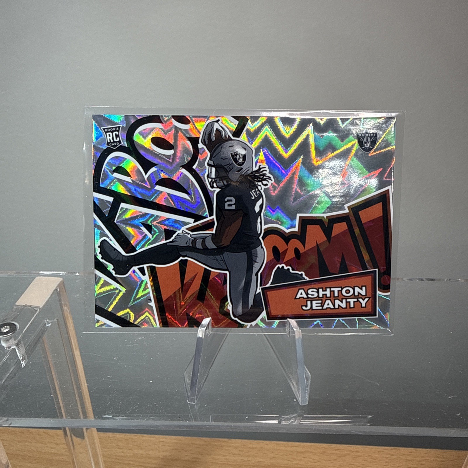 2025 Absolute Ashton Jeanty Kaboom Horizontal RC SP #33 Raiders