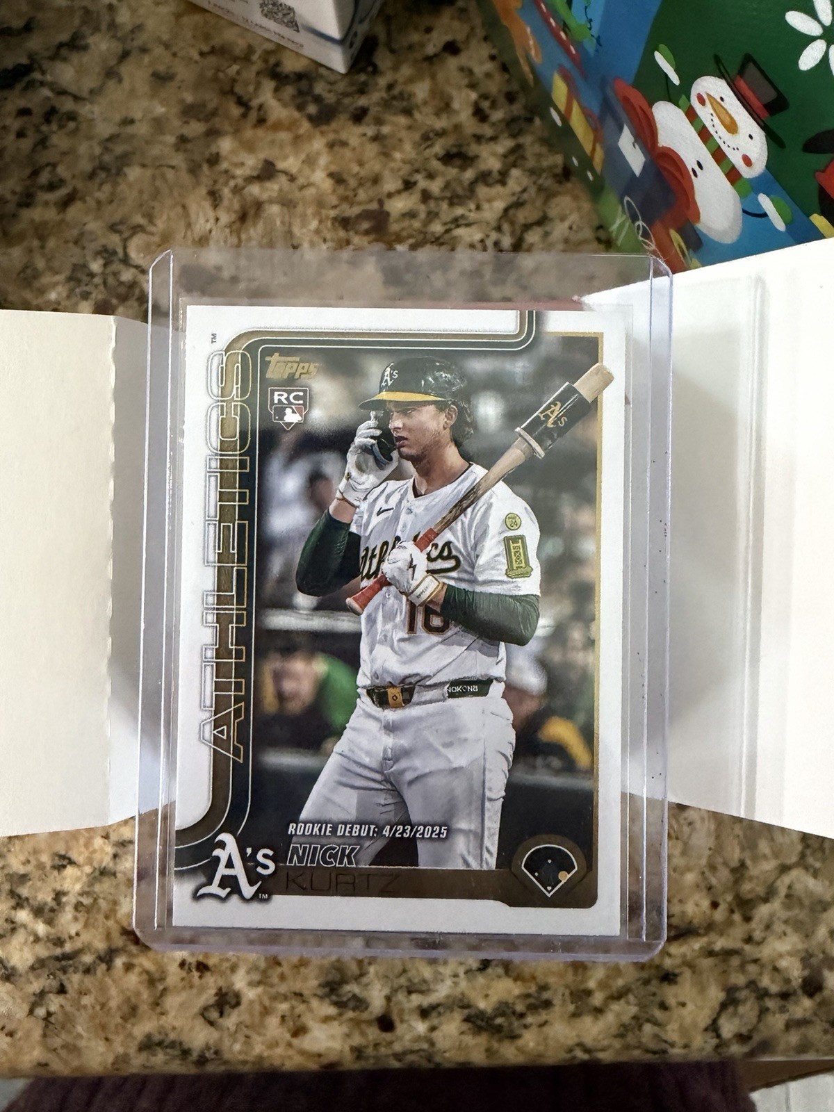 2025 Topps UPDATE Nick Kurtz ROOKIE DEBUT Athletics US197 Golden Mirror SSP