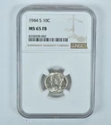 1944-S Mercury Dime MS65 FB NGC Brown Label