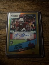 2021 Panini Classics Rookies Rondale Moore #167 Premium Gold Signatures /50 RIP 