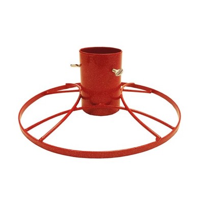 Bosmere moderner Weihnachtsbaumständer 5 Zoll Durchmesser rot schlicht glänzend