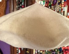 Vintage Cream Basque Beret Wool Unisex Czech Republic Classic French Lined XL