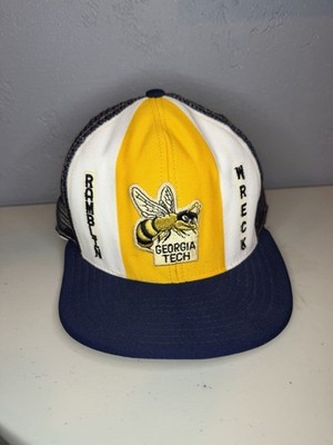 Georgia Tech Ramblin Wreck Vintage AJD Lucky Stripes Men s Vintage Snapback Hat