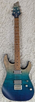 Schecter 3937 C-1 Standard Plus Double Cutaway Electric Guitar, Blue Fade