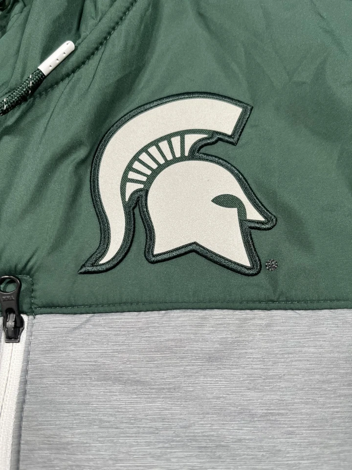 Michigan State Spartans Jacket Mens XL Hooded NCAA Basketball Nike Therma-Fit - Image 4 of 4