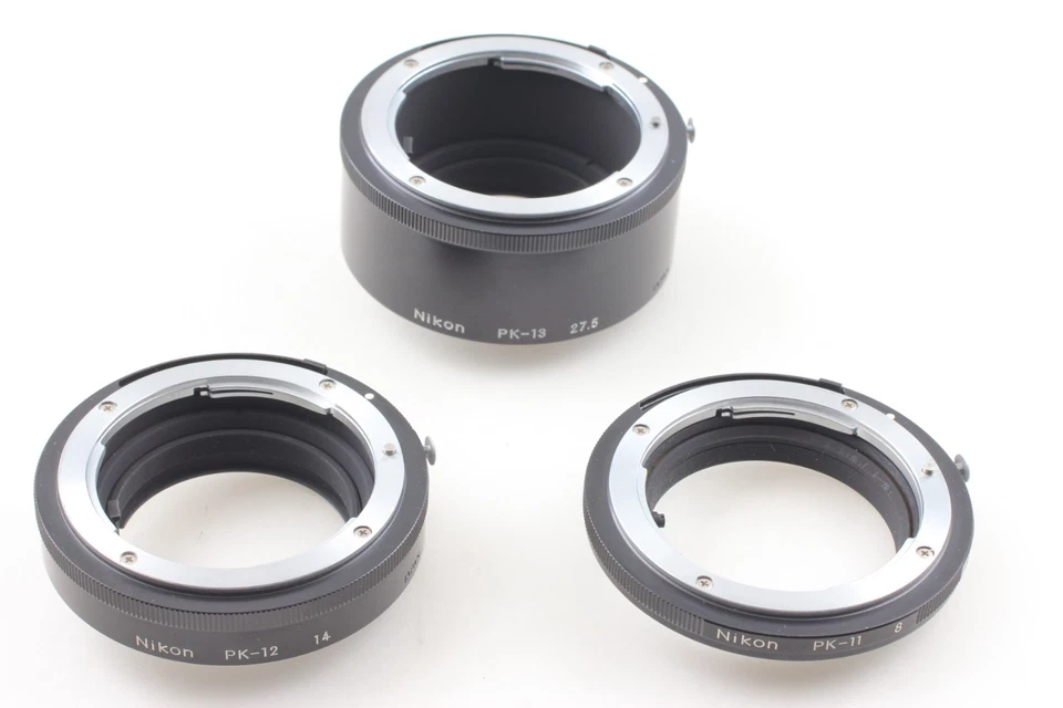 【N MINT Box】 Nikon PK-13 PK-12 PK-11 Extension Ring set F Mount Lens From Japan - Image 3 of 4