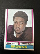 1974 Topps Parker Brothers #110 GREG PRUITT Cleveland Browns ROOKIE Rc Nm Rare