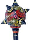 Wooden Ukraine Mace  hand-painted FLOWERS Ukrainian💙💛 — photo 7