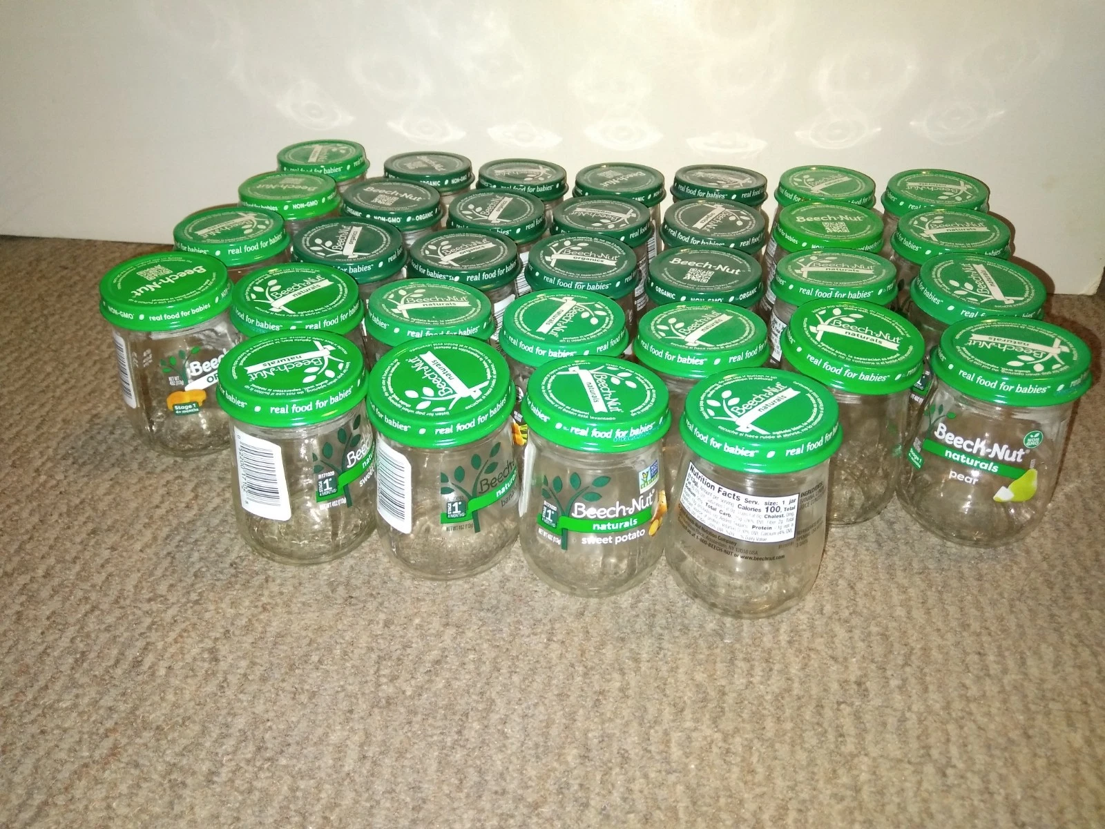 Empty Beechnut Baby Food Jars And Lids 4 oz Lot of 32 Perfect for Crafts Storage
Opens in a new wind