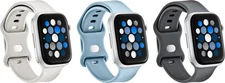 Best Buy essentials- Silicone Bands for Apple Watch 42mm, 44mm, 45mm, SE (1...