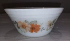 Vintage Federal Glass White Milk Glass Floral Flowers Mixing Bowl 5” x 2.5" VGC