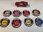 redline hot wheels Custom Camaro (Red) w/ white interior NBR, & buttons!