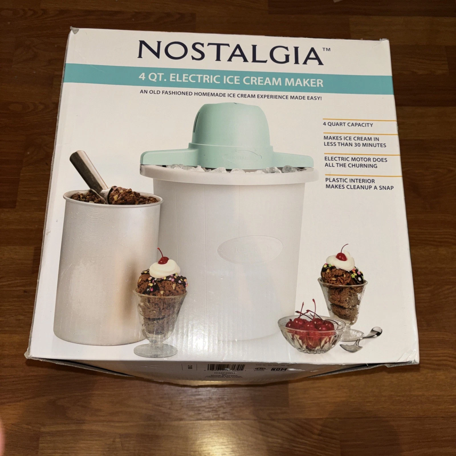 Nostalgia Electrics 4 Quart Electric Homemade Ice Cream Maker Open Box
Opens in a new window or tab