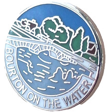 Bourton-on-the-Water Village Small Pin Badge Gloucestershire